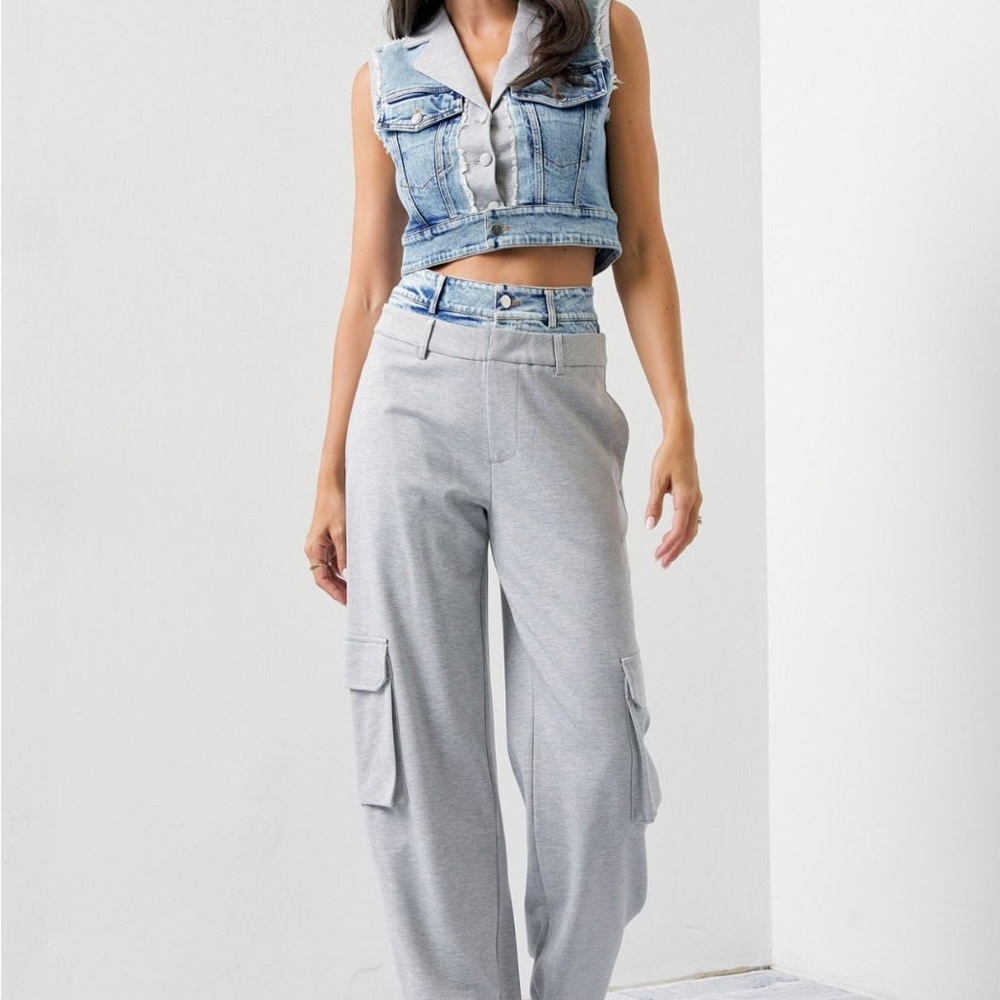 Gray Women's Cargo Pants